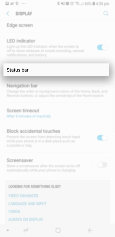 How do I configure the Status bar on my Galaxy phone? | Samsung Support ...
