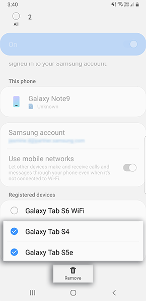 call and text on other devices samsung s8