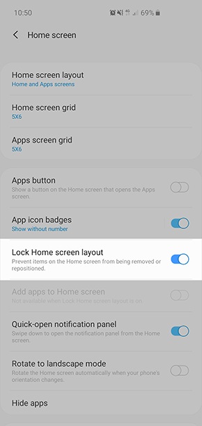 How do I access the Home screen settings? | Samsung Support Australia