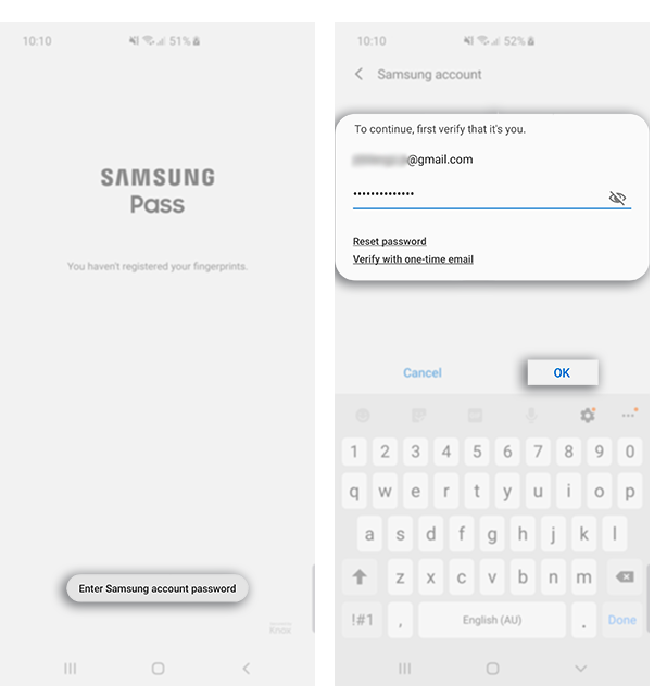 Using Samsung Pass on my Galaxy device | Samsung Support Australia