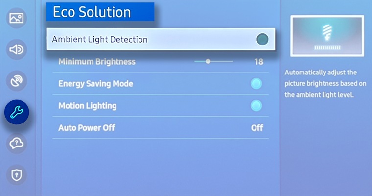 ambient light detection samsung tv ambient light detection samsung tv
