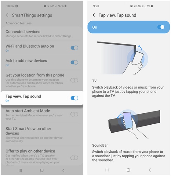 How to use Tap View Samsung Support Australia