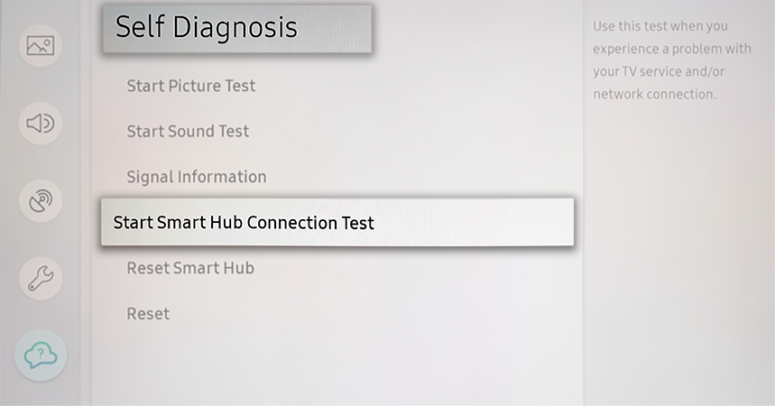 Smart Hub Connection Test | Samsung Support Australia