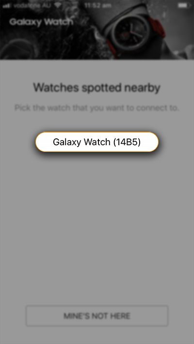 can you use the samsung watch with iphone