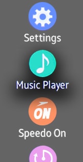 Open the music player
