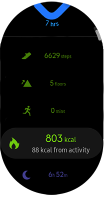 samsung galaxy watch calorie counter app