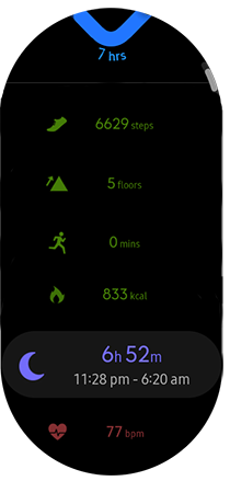 Using the Samsung Health app on my Galaxy Wearable | Samsung Support ...