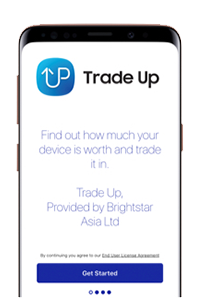 how to check estimated trade in value samsung app