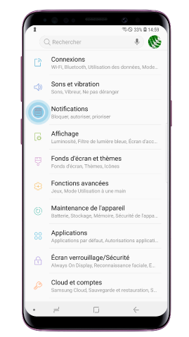 Pourquoi Les Badges D Icone D Application N Apparaissent Ils Pas Lorsque Je Recois Un Message Sur Mon Galaxy S9 S9 Samsung Assistance Be Fr