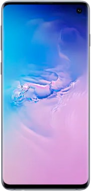 Imagem frontal do smartphone Galaxy S10 Preto
