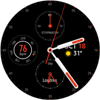 mostrador do relógio tipo minimalista - analogico premium
