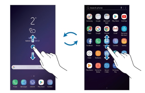 Como adicionar o botão Apps (Aplicações) no Galaxy S9/S9+? ...