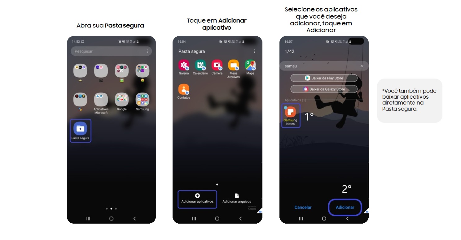 O que é a Pasta segura e como utilizar? Samsung Support BR