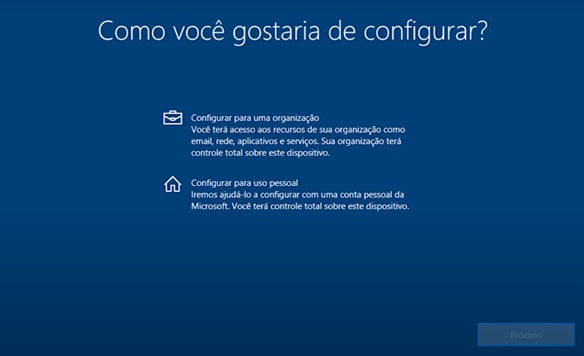 Instalao inicial do Windows