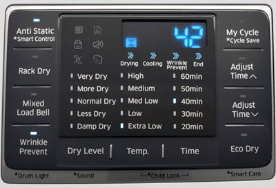 Samsung Dryer - Icons List | Samsung Support CA
