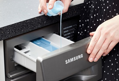 Samsung Washer Detergent Bleach Softener Or Water Remains In The Detergent Drawer Samsung Support Ca