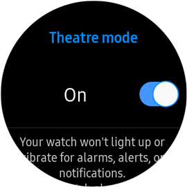 theatre mode samsung galaxy watch