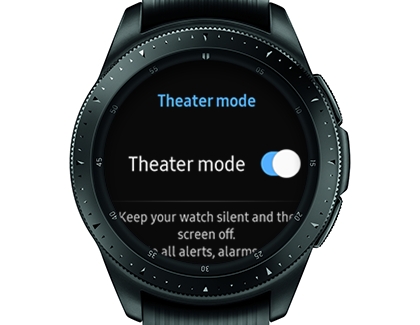 theatre mode galaxy watch