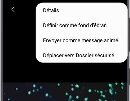 Touchez Définir comme fond d'écran.