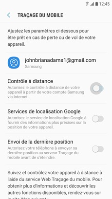 Galaxy J3 Prime Utiliser Le Service Tracage Du Mobile De