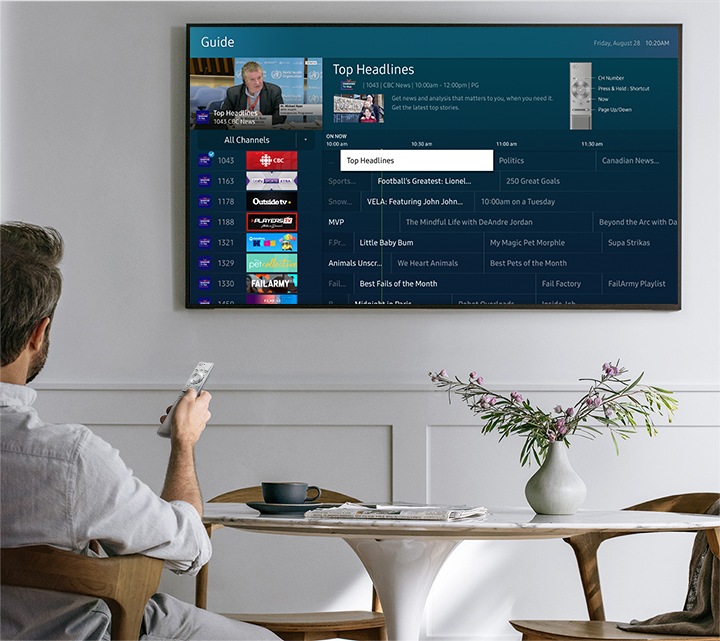 Téléviseur intelligent Samsung TV Plus Samsung CA_FR