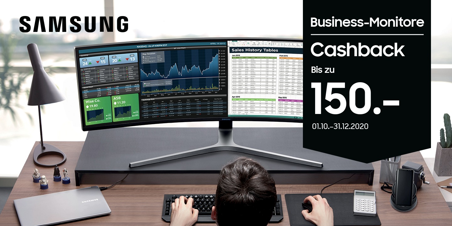 Monitor Cashback Promotion Samsung Schweiz