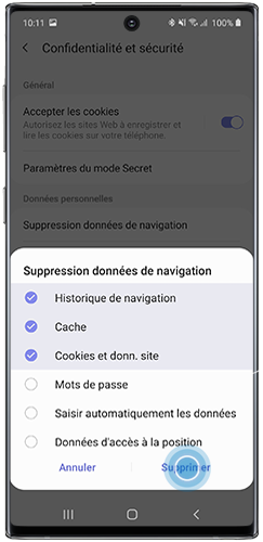 Comment Supprimer Le Cache Et Les Cookies Sur Mon Smartphone Galaxy Samsung Support Suisse