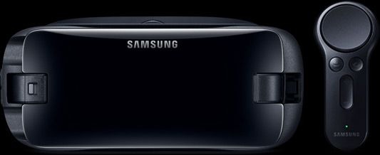 Gear VR 与控制器的前视图