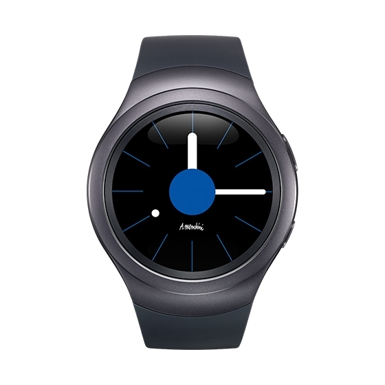 An image showing the Gear S2 Dark Gray version
