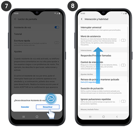 Galaxy A01 ¿Cómo desactivar el asistente de voz