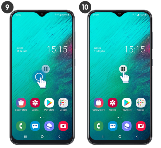 samsung a10 menu