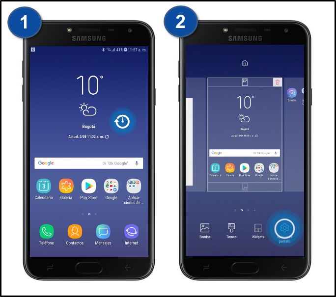 Galaxy J4 ¿cómo Colocar El Botón De Aplicaciones En La Pantalla De Inicio Samsung Soporte Co 