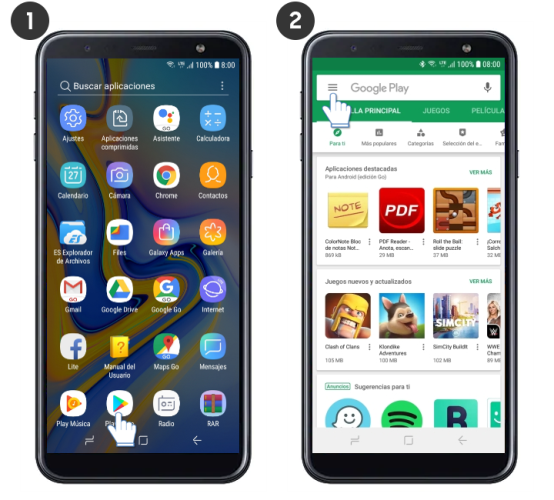 samsung a51 play store