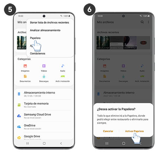 Como Encontrar La Papelera En Samsung