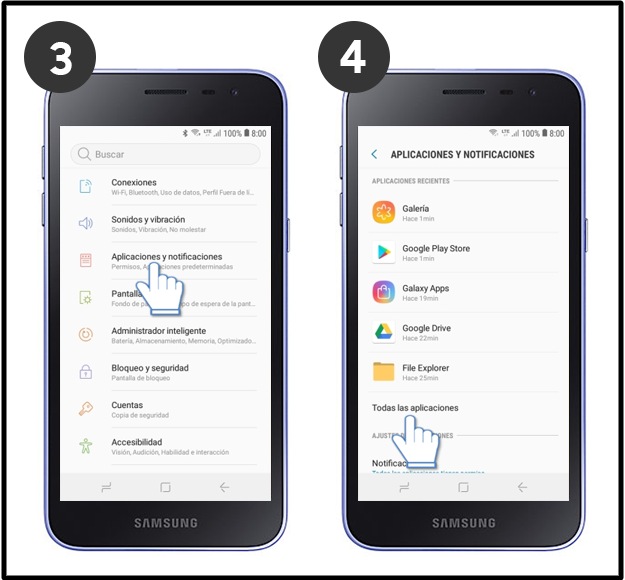 Como eliminar aplicaciones de mi celular samsung