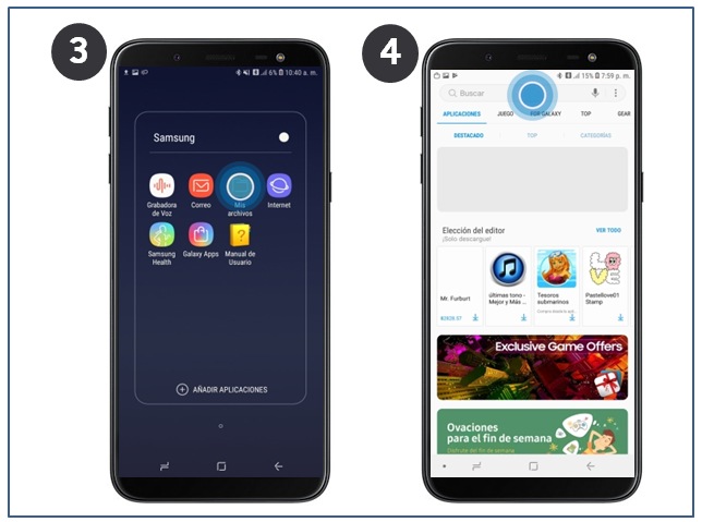 Galaxy J6 - ¿Cómo descargar una aplicación usando Galaxy Apps ...
