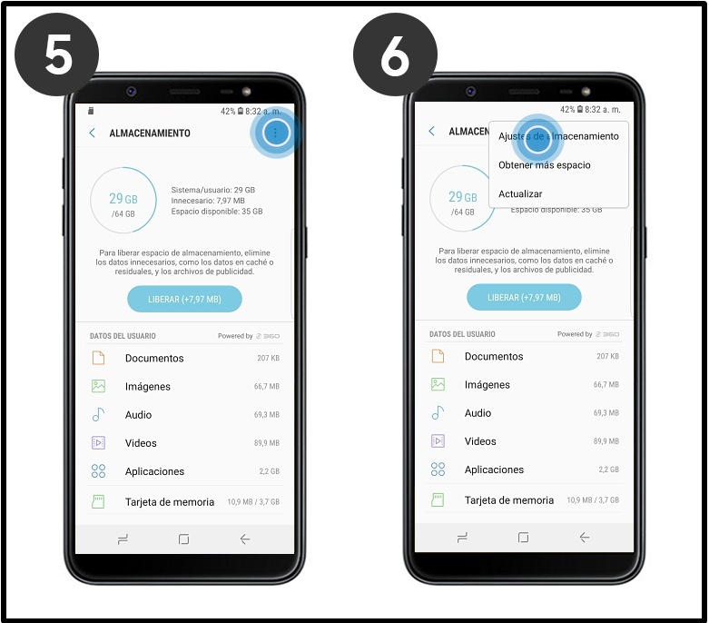 ¿Cómo formatear una tarjeta microSD en tu Galaxy J8? Samsung Soporte CO