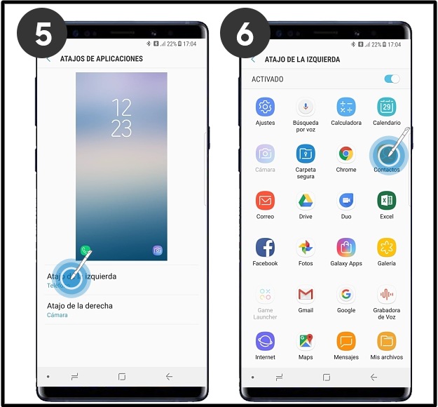 ¿cómo Cambiar Los Atajos De Aplicación En La Pantalla De Bloqueo En Tu Note9 Samsung Soporte Co 