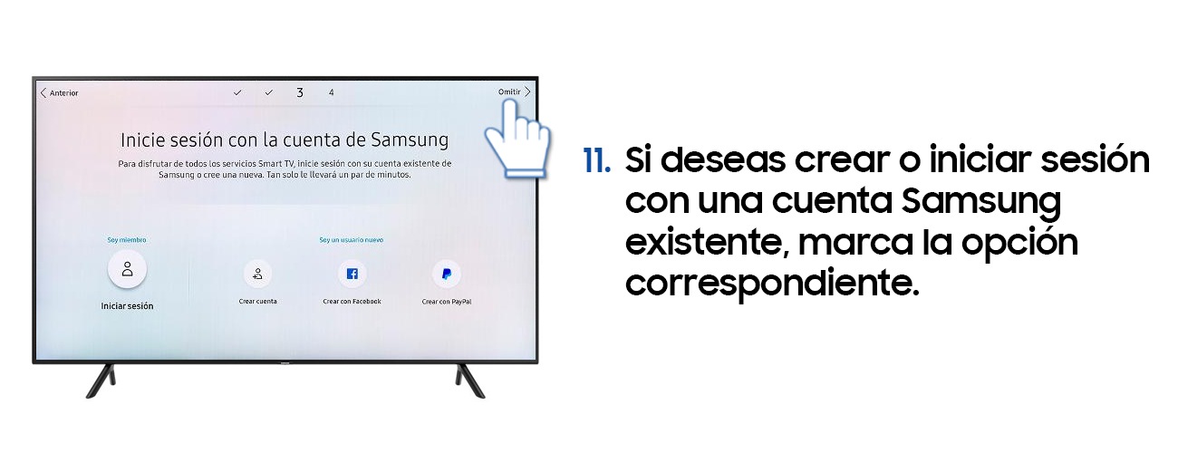 Smart TV NU7100 ¿Cómo configurar por primera vez el televisor - Como Configurar Una Samsung Smart Tv