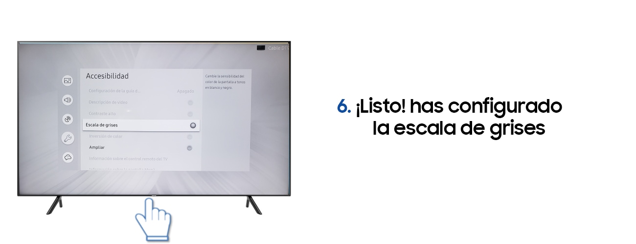 Como Poner La Hora En Smart Tv Samsung Smart TV NU7100 ¿Cómo poner en escala de grises la imagen del televisor