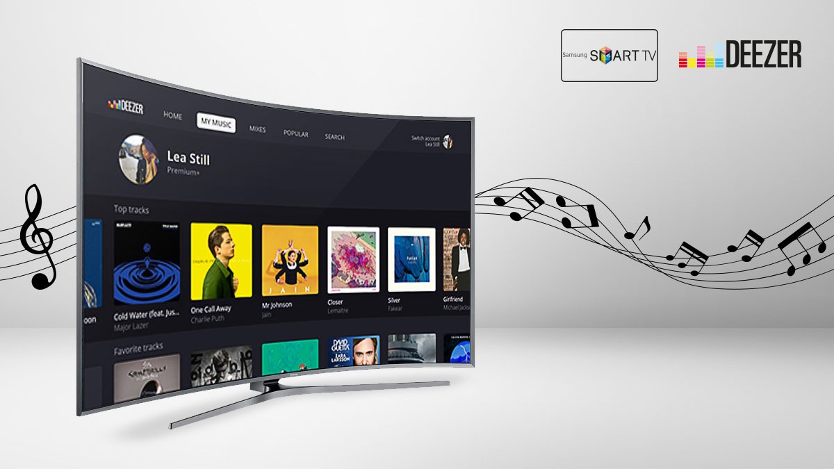 Deezer auf dem Smart TV Samsung DE