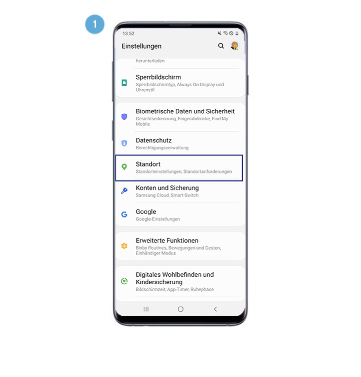Wie prüfe und ändere ich die Standorteinstellungen meines Smartphones