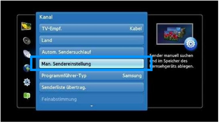 Samsung Smart Tv Ip Adresse Manuell Eingeben Wie starte ich einen manuellen Sendersuchlauf beim Smart TV der Serie C