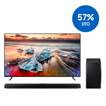TV QLED 8K Q950R 75" + Barra de Sonido Q800T