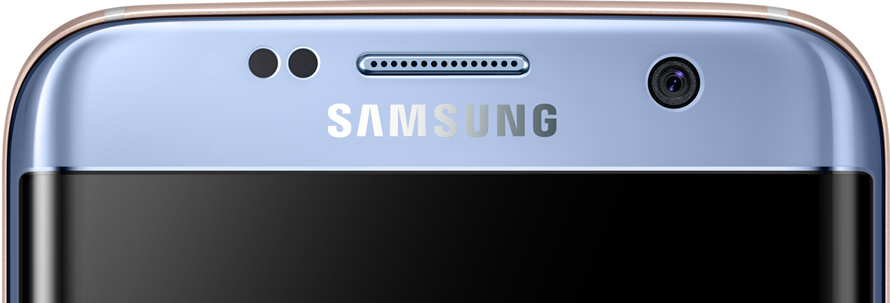 Vue de face du galaxy s7 edge