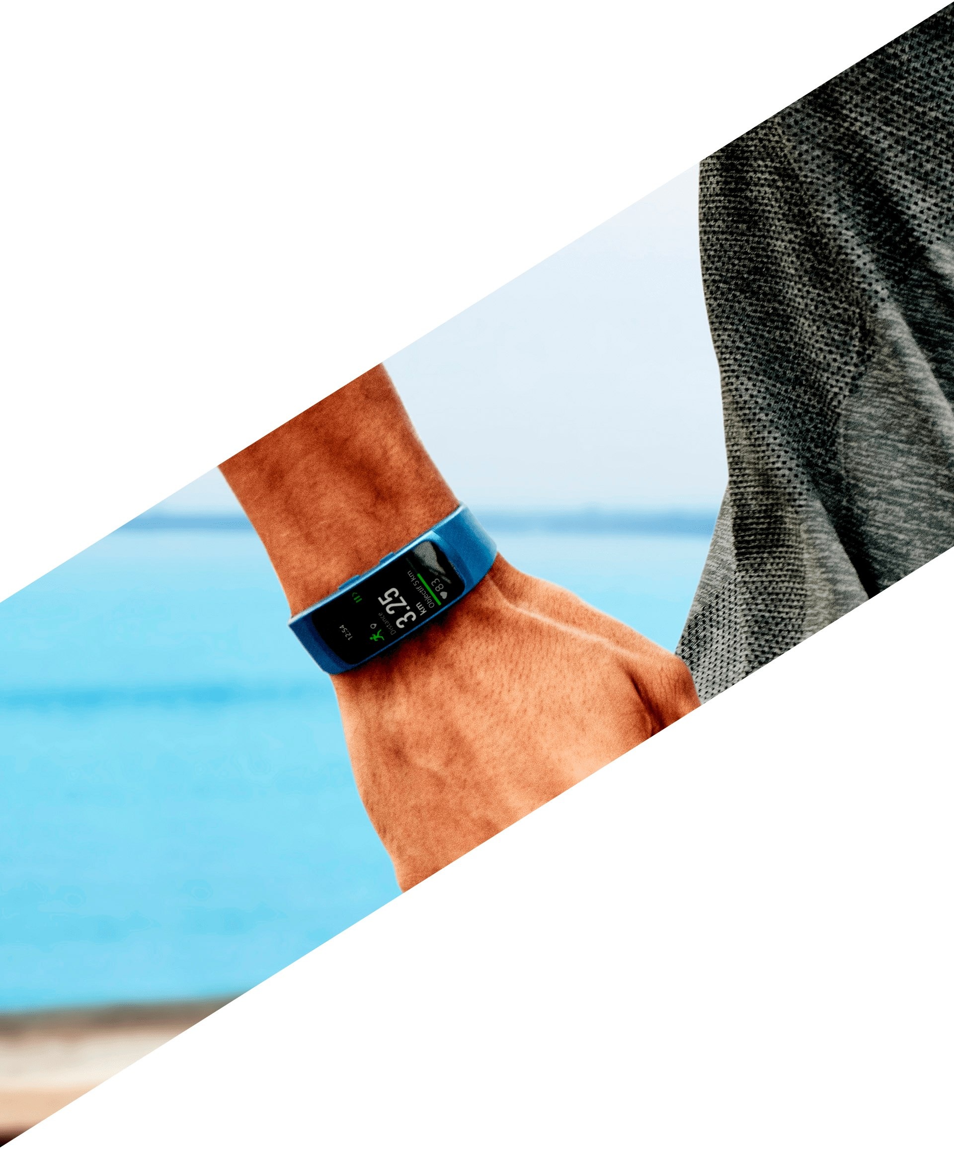 Personne élégante portant un Gear Fit 2