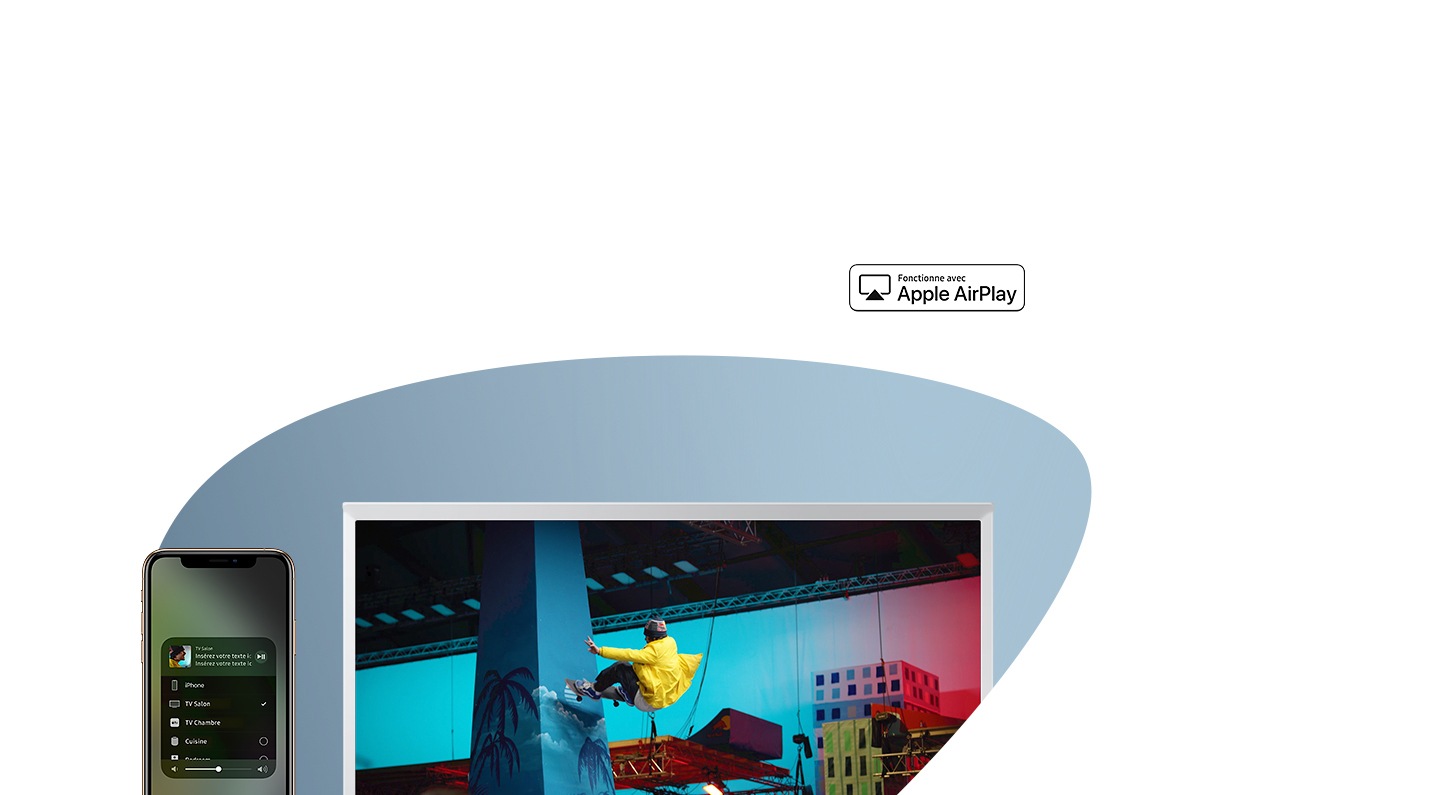 Diffuser Ecran Iphone Sur Tv Samsung The Serif 2020 Connectivité - Enjoy TV Smarter | Samsung FR