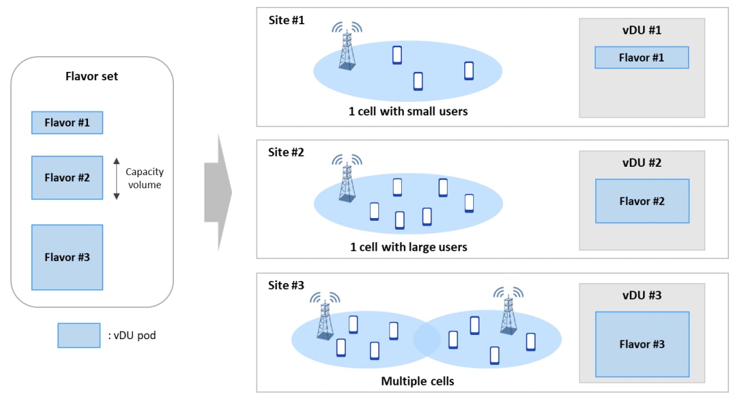 Figure 8. Flexible deployment with multiple flavors