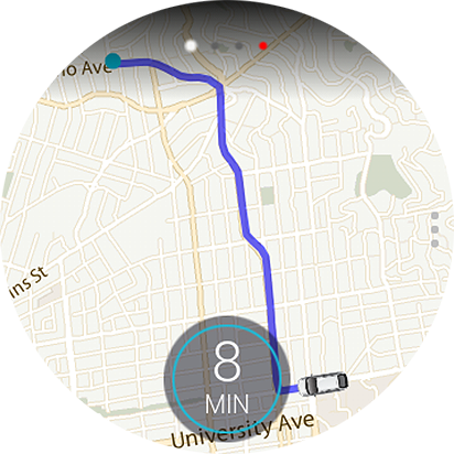 GUI de aplicação Uber