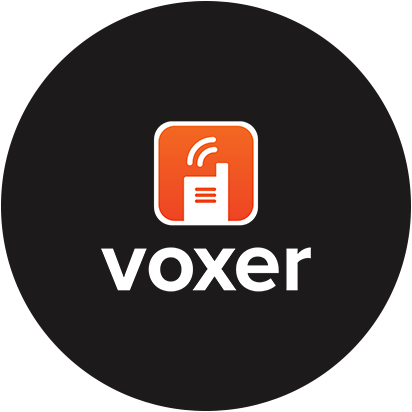 GUI de la aplicación Voxer